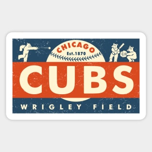 Throwback Chicago Cubs by Buck Tee Sticker